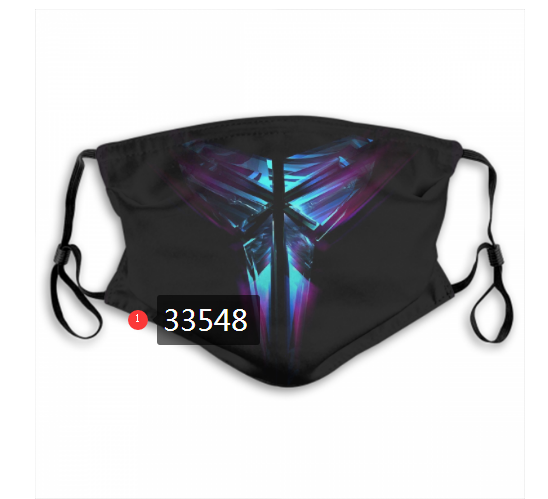 2021 NBA Los Angeles Lakers #24 kobe bryant 33548 Dust mask with filter->nba dust mask->Sports Accessory